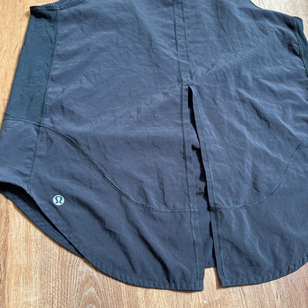 Lululemon Black Open back tank Top - Picture 2 of 4
